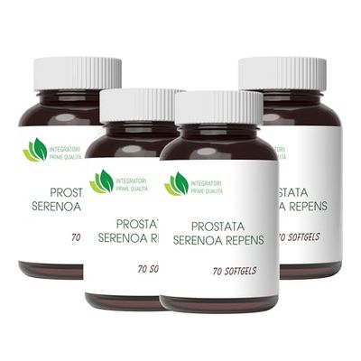 Prostata Serenoa Repens 280 Softgels con 320 mg di olio titolato al 85% - 95% in acidi grassi, per la prostata e le vie urinarie, 1 Softgel al dì
