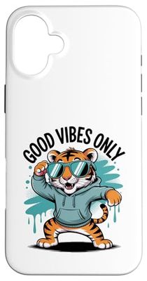 Tigre Dabbing Con Occhiali Da Sole Custodia per iPhone 16 Plus