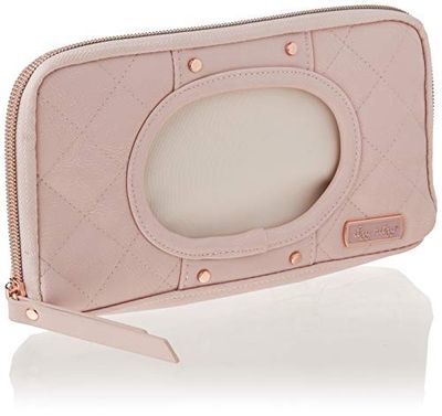 Itzy Ritzy Étui à lingettes de Voyage – Porte-lingettes Portable pour bébé avec Clips Amovibles pour visière de Voiture ou Dossier de siège, conçu pour contenir jusqu'à 64 lingettes, Blush