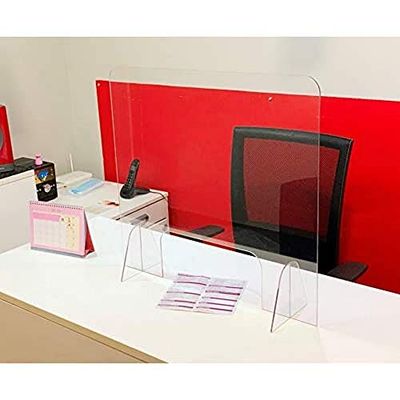 Douchewand met venster - display, kantoor, winkel, restaurant, transparant plexiglas, 65 x 60 cm