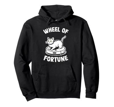 Wheel Of Fortune Robot Vacuum Cleaner Funny Cat Pullover Hoodie