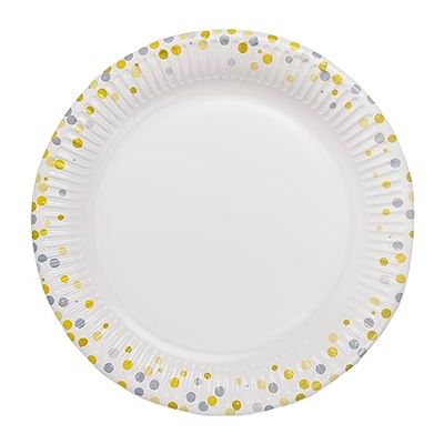 Talking Tables Stijlvolle wegwerp papieren borden perfect voor verjaardag bruiloft BBQ's picknick betaalbaar servies elegant en handig: 23 cm Pack van 10