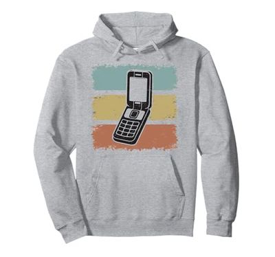 Classic Flip Phone Vintage Cellulare Cellulare Felpa con Cappuccio