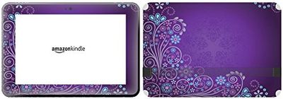 Indossatele Stick it SkinTabAmaFireHD89_49 Motivo Floreale con su Sfondo Viola per 22,61 cm Amazon Kindle Fire HD