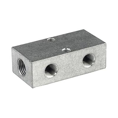 RIEGLER 112559-VT 15466 Distributionsfält, tvåsidigt avgångar, 2 x 1/2, 6 + 6 x 1/4, alu, 1 st.