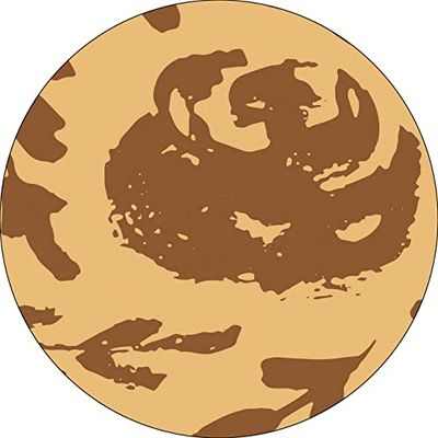 Bonateks, Round Digital Printed Mouse Pad, Non-Slip Base, for Office and Home, Diameter:22cm