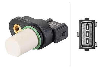 HELLA 6PU 013 122-731 Sensor, camshaft position - 3-pin connector - with seal ring