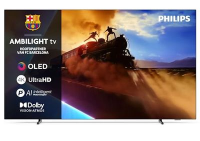 Philips Ambilight 48OLED760 4K OLED Smart TV - 48-inch scherm met P5 AI Perfect Picture Engine Ultra HD, Titan OS, Dolby Vision en Atmos Sound - Werkt met Alexa en Google Spraakassistent