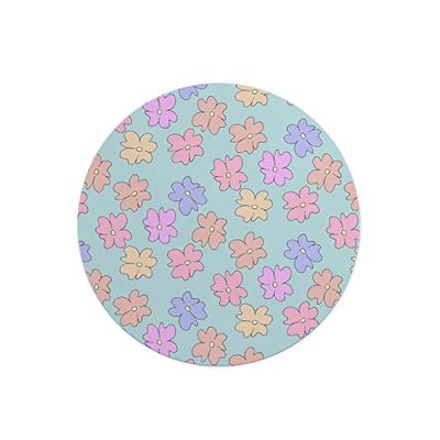 Questo Casa, Rund musmatta med digitalt tryck, halkfri baksida, för kontor och hem, diameter: 22 cm