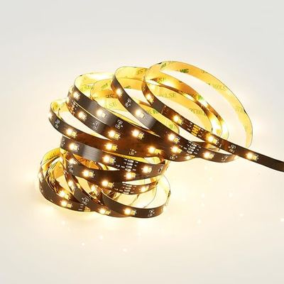 RL LIVE YOUR LIGHT Reality LED Stripe Chip R65565102, plastica nera, LED da 17,5 watt incluso, accorciabile da 500 cm, telecomando