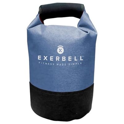 Exerbell Trainingsgewichten – Opvouwbare en verstelbare Kettlebell – zandzak Kettlebell (kleur: blauw)