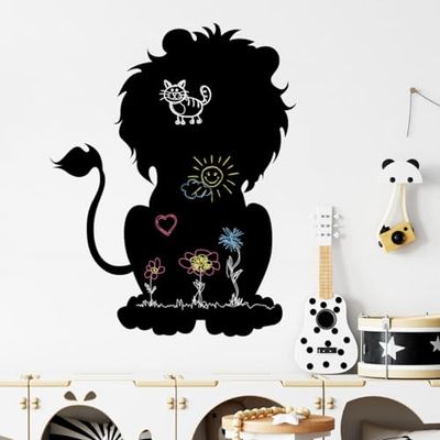 Ambiance - Adhesivo decorativo para pizarra (95 x 75 cm), color negro