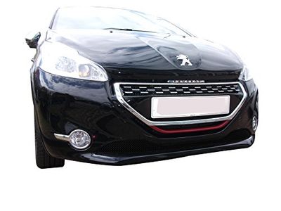 Zunsport Compatible With Peugeot 208 - Front Grille - Black finish (2012-2018)