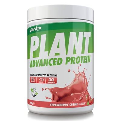 Per4m Protéine Végétale Fraise Crème 900g – Protéine végétale fraise crème pour la récupération post-entraînement