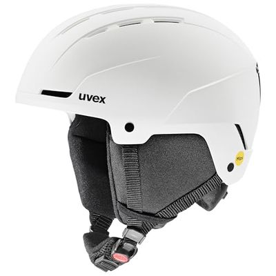 uvex Glance MIPS - Casco de esquí Robusto para Adultos - Ajuste de Talla individualizado - ventilación optimizada - White Matt - 54-58