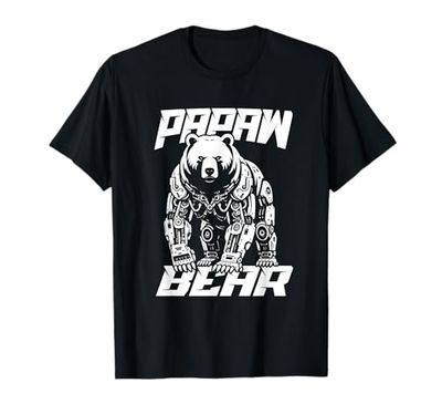 Papaw Bear Robot meccanico Sci - Fi Cyberpunk Maglietta