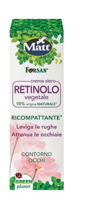 Matt, Vegetabilisk Retinol Serumkräm Öggrädde, återkomprimerande kräm, jämnar ut rynkor och dämpar mörka ringar, mjuk och lätt kräm lämplig för normala och känsliga skinn, 30 ml