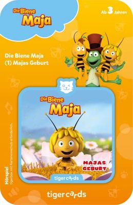 tigermedia tigercard Maya the Bee Birthday Beautiful Audio Play Gift Idea Birthday Boy Girl Tiger Box Boombox Audio Play Audio Book Kids Music