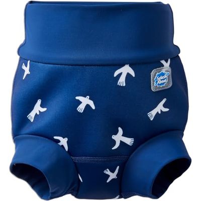 Splash About Happy Nappy Duo Herbruikbare Zwemluier, White Birds, 2-3 Jaren