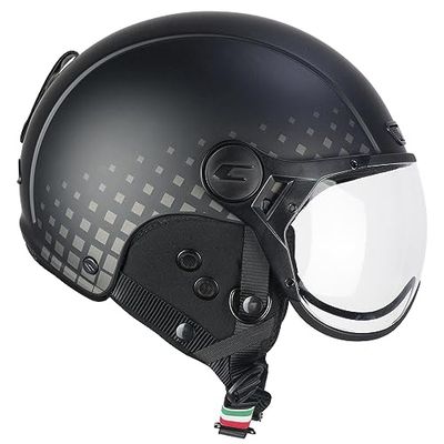 CGM EBI Casque de Ski Unisexe Adulte, Noir Gris Mat, L (59cm)