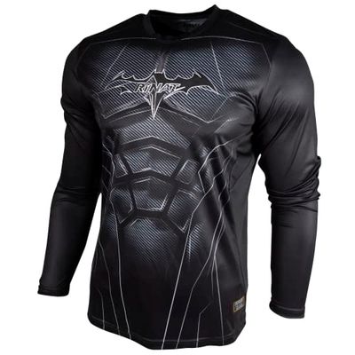 Rinat Pipistrello di Ferro Camicia, Nero/Bianco, M Unisex-Adulto