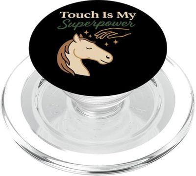 Terapia de masaje equino Cuidado del caballo Animal Body work Humor PopSockets PopGrip para MagSafe
