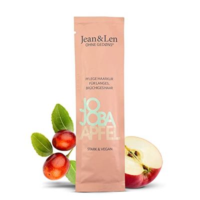 Jean & Len Jojoba & Apple Care Hair Treatment for Long and Brittle Hair, Detangles Knots and Ensures Better Combability, No Parabens, Silicone, Mineral Oil & Microplastic, Vegan, 20 ml