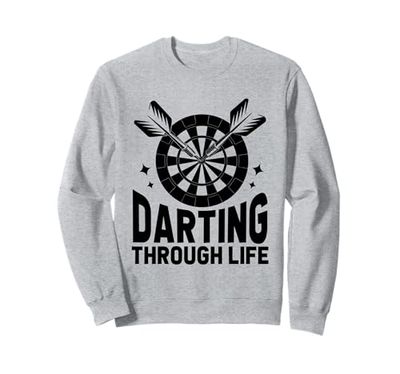 Darting Through Life Gioco Giocatore di sport Felpa