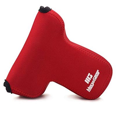 MegaGear MG1765 Ultra Light Neoprene Camera Case Compatible with Canon EOS M6 Mark II (18-150mm) - Red