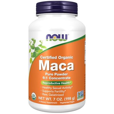NOW Foods Maca 6:1 Concentrate, Pure Powder - 198g