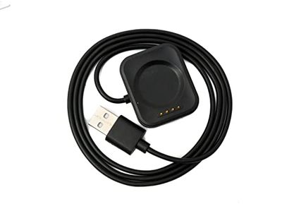 SYSTEM-S USB 2.0 kabel 100 cm oplaadkabel voor Oppo Band 3 Pro 3 2 smartwatch in zwart