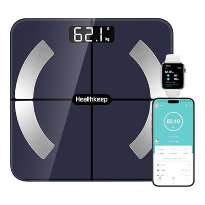 Healthkeep FG263LB Badrumsvåg, Dunkelblå, 26.01 x 26.01 x 5 cm