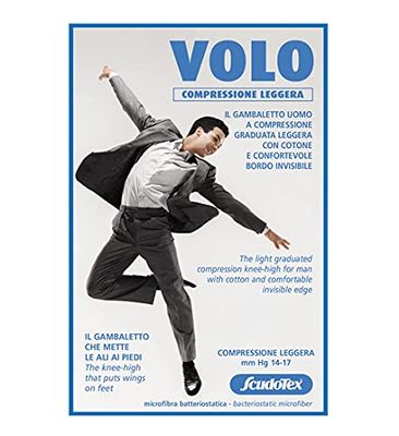 Scudotex Gambaletto Volo Uomo Leggero Nero 6-60 g