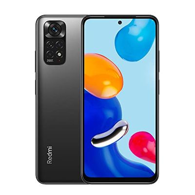 Xiaomi Redmi Note 11 Smartphone 6.43" FHD + DotDisplay, 90Hz FHD+ AMOLED DotDisplay, 50MP Al quad camer, 5000mAh (typ) batterij, Dual-SIM 6G 128GB Graphite Grey [Global version]