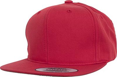 Flexfit Kinderen Pro-Style Twill Snapback Youth Cap, jongens en meisjes, verkrijgbaar in 5 kleuren, maat J (2-6 J.) - B (6-14 J.), rood, 2-6 jaar