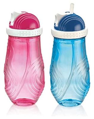 Botella Sport C/pajita Lux 400 ml Qlux ? colores surtidos