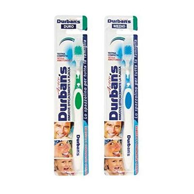 Brosses à dents activ setole medie arrotondate e testina compatta