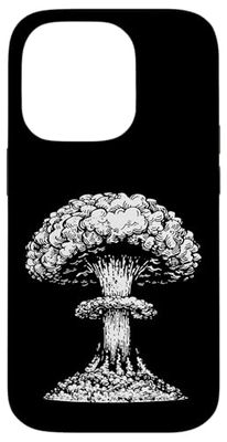 Vintage Atomic Bomb Fallout Nuclear Fission Mushroom Cloud Case for iPhone 14 Pro