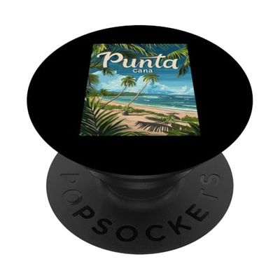 Spiaggia di Punta Cana Vibes tropicali PopSockets PopGrip Adesivo