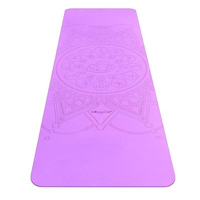 Soul Mates Yogamat, milieuvriendelijk, voor volwassenen, uniseks, paars, normaal