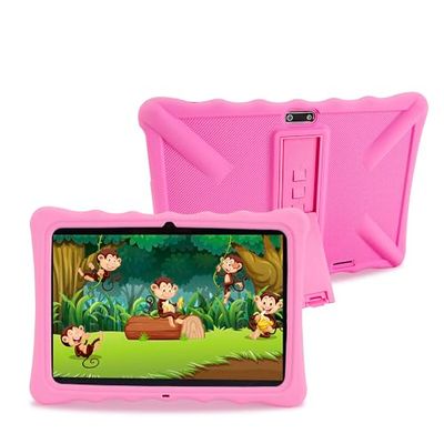 DAM Tablet dla dzieci WiFi. System operacyjny Android 10 z IWAWA. Wyświetlacz 10,1 '' 1280x800px. SC7731E, Arm Cortex™-A7 Quad-Core,1.3Ghz 2GB RAM + 32GB. Podwójna kamera, obudowa ochronna. Kolor: