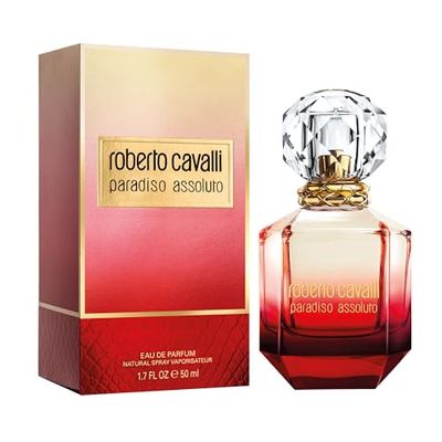 ROBERTO CAVALLI Paradiso Assoluto, Eau de Parfum da donna, Fragranza floreale speziata, 50 ml
