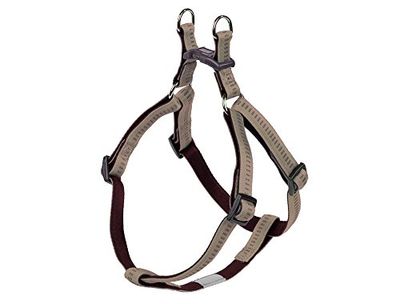 Nobby Soft Grip Harnais pour Chien Beige/Chocolat 30-40 cm/10 mm