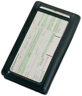 Alassio 41000 reisorganizer, organizer van nappaleer, etui voor instapkaarten, identiteitskaart, paspoort, creditcards en rijbewijs, leren organizer, leren etui zwart, ca. 22,5 x 13 x 3 cm