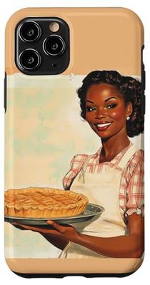 Girl Holding A Pie Vintage Pinup Poster Art Retro Baker Case for iPhone 11 Pro