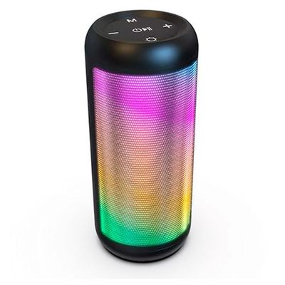 Altavoz Bluetooth con Efecto Luces, conexión inalámbrica, batería Recargable, Ideal para Fiestas y ambientar Eventos.