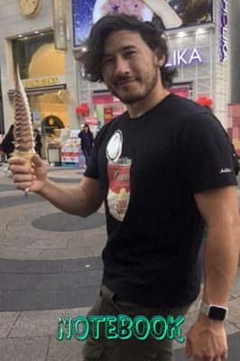 Notebook : Markiplier Lined Notebook 100 Pages for School Supplies , Thankgiving Notebook Gift 248