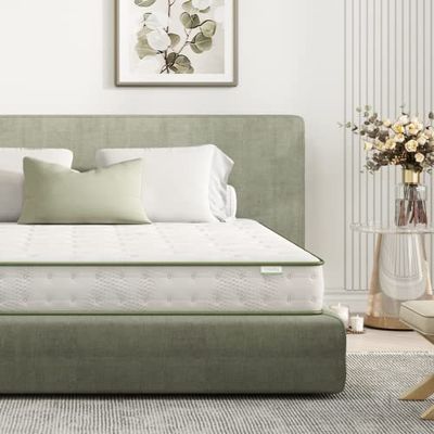 Novilla, Matelas 160x200 cm, Matelas Hybride en Mouesse, Matelas à Ressort Ensaché, Épaisseur 18cm, Moyenne Ferme, Indépendance de Couchage