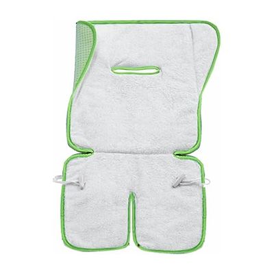 Italbaby 050.0030 Universeel zitkussen voor kinderwagen, omkeerbaar, met badstof groen/limoen