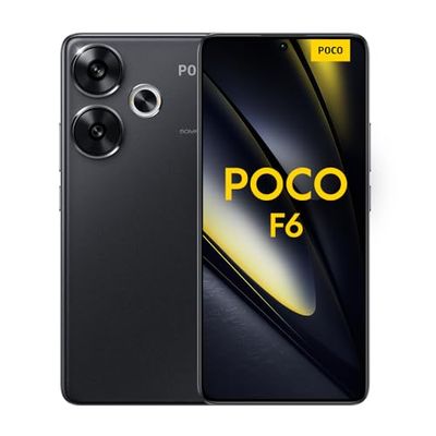 Xiaomi Poco F6 - Smartphone de 8+256GB, Snapdragon 8s Gen 3, Pantalla AMOLED de 120 Hz, Carga Turbo de 90W, cámara Dual de 50MP con OIS, Negro (Versión ES)